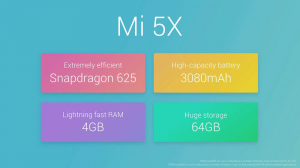 Xiaomi Mi 5X 64GB ROM 4G Phablet Price