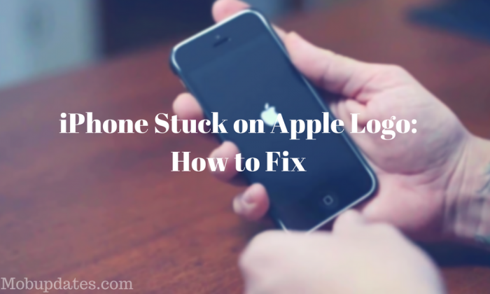 Iphone Stuck On Apple Logo How To Fix Mobile Updates 6341