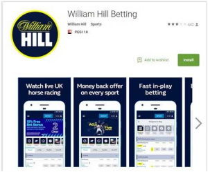Click here to download the William Hill mobile app