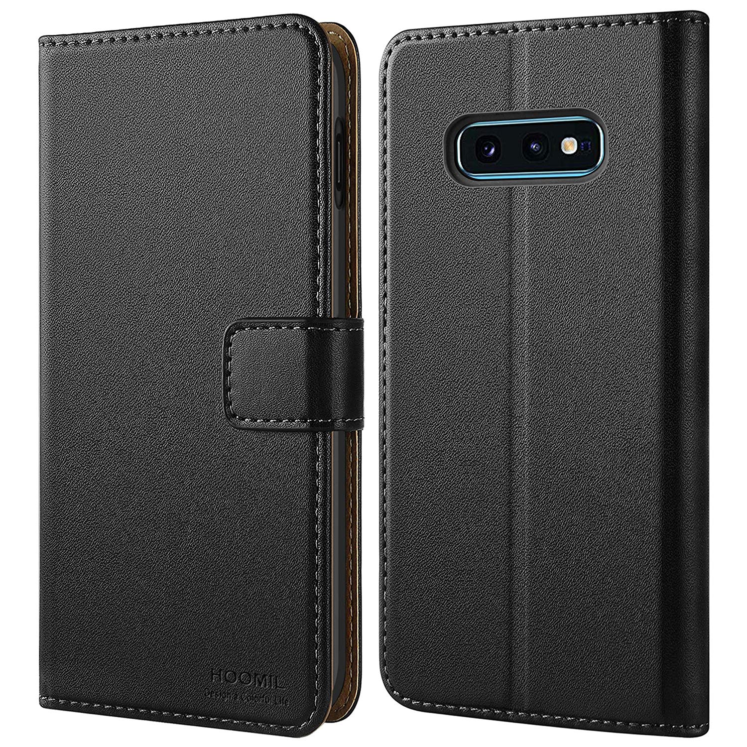 Leather flip case for Galaxy S10E by HOOMIL