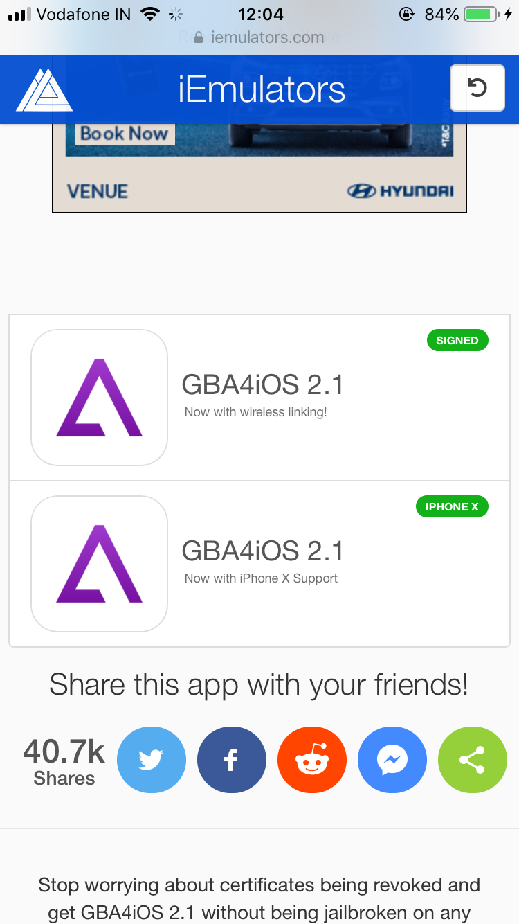 scroll down again until you find two GBA4iOS 