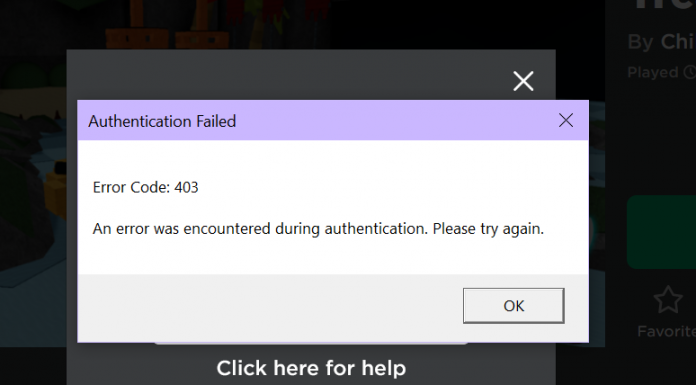 fix error code 403 roblox