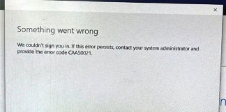 Fix caa50021 Error Code