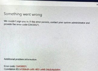 Fix caa50021 Error Code