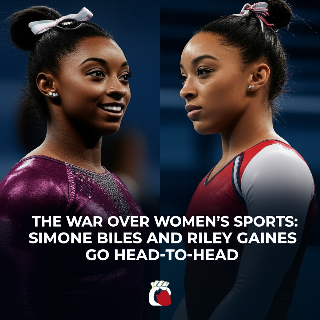 Simone Biles Riley Gaines image