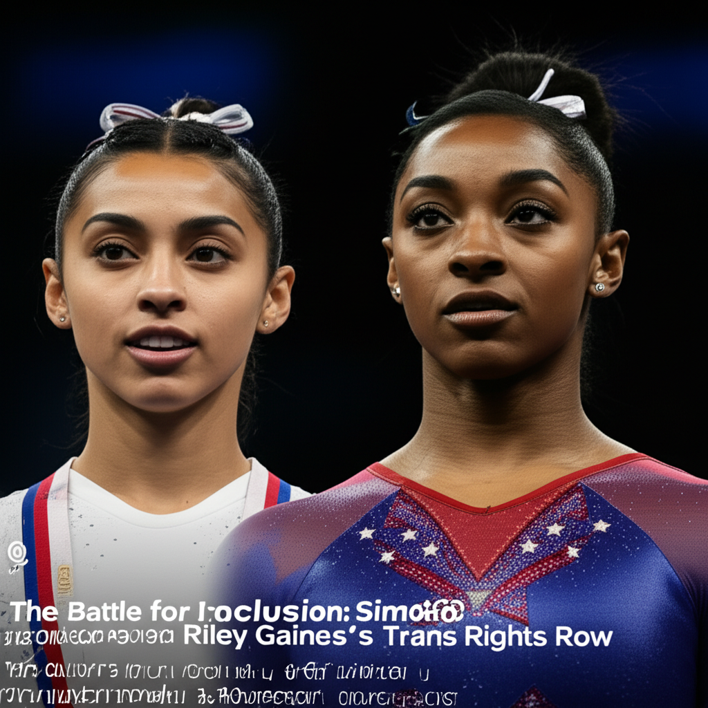 Simone Biles Riley Gaines image